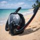 LeanToys Maska Do Snorkelingu Nurkowania Pełnotwarzowa AntiFog DryTop Czarna L/XL 3