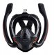 LeanToys Maska Do Snorkelingu Nurkowania Pełnotwarzowa AntiFog DryTop Czarna L/XL 4
