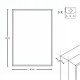 Lustro Edaxo Prostokatne lustro wiszące AXION, 60 x 40 cm, czarne 8