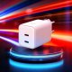 Ładowarka 3MK 3mk Hyper Charger PD 45W GaN AVS QC4+ PPS AFC FCP DCP 2C White 2