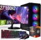 Komputer Adronix ZESTAW GAMER MASTER RYZEN 5 16GB RTX 3050 + MONITOR 27" 100Hz 1
