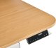 Biurko Beliani regulowane elektrycznie WILBANKS Jasny brąz/ biały 120 cm 60 cm Z portem USB 8