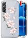 krainaGSM ETUI do Samsung A17 5G Wzory wiosenne Wiosna Kwiaty CLEAR CASE + SZKŁO 1
