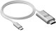 Linq LINQ - 8K/60Hz Pro Kabel USB-C na HDMI 2m - Srebrny 4