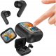Słuchawki Forever słuchawki Bluetooth z wyświetlaczem ANC + ANC TWSS-500 czarne 3
