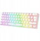 Klawiatura Rampage Rampage Klawiatura mechaniczna gamingowa Radiant K11 60% RGB Blue Switch, biała 5