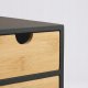 Bambusowy organizer na biurko HEGO,16 cm, 3 szufladkowy szufladkami 8