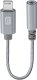 Extra odolny adaptér Cellularline Music Enabler z konektoru Lightning na 3,5 mm jack, certyfikacja MFI, szary 1