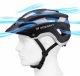 Wozinsky Kask rowerowy MTB z odpinanym daszkiem lekki 57-62 cm - czarno-srebrny (1033233) 5