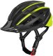 Wozinsky Kask rowerowy MTB z odpinanym daszkiem tylną lampką USB 57-62 cm - czarno-żółty 1