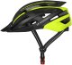 Wozinsky Kask rowerowy MTB z odpinanym daszkiem tylną lampką USB 57-62 cm - czarno-żółty 2
