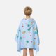 Spokey PALM SHOODED TOWEL PONCHO BL 1