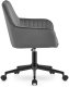 Krzesło biurowe OSKAR Krzesło obrotowe ROXY biurowe aksamit ciemnoszary na kółkach fotel 5