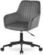 Krzesło biurowe OSKAR Krzesło obrotowe ROXY biurowe aksamit ciemnoszary na kółkach fotel 6