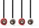 Adaptec Stereo audio kabel 2x RCA Male - 2x RCA Male 2 0 m czarny 2