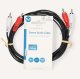 Adaptec Stereo audio kabel 2x RCA Male - 2x RCA Male 2 0 m czarny 3