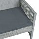 Bauerkraft ZESTAW MEBLI OGRODOWYCH Z TECHNORATTANU RATTAN SOFA FOTELE STOLIK NA OGRÓD 5