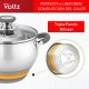 Maku Katls Voltz OV51210N22 22 cm/4 6 l szare uchwyty stal nierdzewna 5V1210N22G (3800237040841) 2