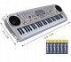 M&Z KEYBOARD PIANINO elektroniczny ORGANY Mikrofon 54 kla Zasilacz+Baterie A 2