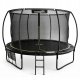 Lean Sport Trampolina Ogrodowa LEAN Z Siatką Wewnętrzną Czarno-Zielona 427CM 14FT 1