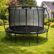 Lean Sport Trampolina Ogrodowa LEAN Z Siatką Wewnętrzną Czarno-Zielona 427CM 14FT 2