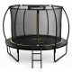 Lean Sport Trampolina Ogrodowa LEAN Z Siatką Wewnętrzną Czarno-Zielona 252CM 8FT 1