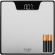 Waga łazienkowa Adler Waga łazienkowa elektroniczna szklana precyzyjna do 180kg LED srebrna 12