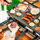 Grill elektryczny duży XL mocny raclette 1400W 8 osób - 17496853727 10