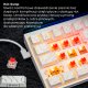 Klawiatura Ajazz NK68 Red Switch White USB-C 11