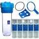 Aquafilter Korpus Narurowy 3/4 Filtr Wody z 5x Wkładami Węglowymi Blok Zestaw Domowy 1
