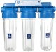 Aquafilter Potrójny Filtr Wody Przepływowy AQUAFILTER do Domu NARUROWY 3/4" Wkłady 10" 4