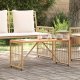 Garden4You vidaXL Stół na Zewnątrz 80 x 40 x 40 cm Stal i poli rattan 4