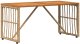 Garden4You vidaXL Stół na Zewnątrz 80 x 40 x 40 cm Stal i poli rattan 7