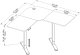 Biurko Triadyn Biurko Narożne WorkBase 1206L Elektryczna Regulacja Wysokości Uchwyt 120x120cm Dąb Rustykalny 9