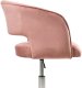 Krzesło biurowe Beliani Krzesło obrotowe KATONAH Welur Różowy 5