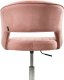 Krzesło biurowe Beliani Krzesło obrotowe KATONAH Welur Różowy 6