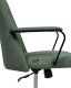 Krzesło biurowe Beliani Krzesło biurowe Obrotowy CAROGA Ciemnozielony 6