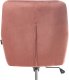 Krzesło biurowe Beliani Krzesło obrotowe PALMDALE Welur Różowy 6