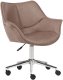 Krzesło biurowe Beliani Krzesło biurowe regulowane jasnobrązowe NEWDALE 1