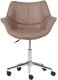 Krzesło biurowe Beliani Krzesło biurowe regulowane jasnobrązowe NEWDALE 4
