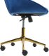 Krzesło biurowe Beliani Krzesło obrotowe BARDSDALE Welur Granatowy 10
