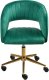 Krzesło biurowe Beliani Krzesło obrotowe KATONAH Welur Zielony 4