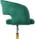 Krzesło biurowe Beliani Krzesło obrotowe KATONAH Welur Zielony 5