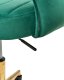 Krzesło biurowe Beliani Krzesło obrotowe KATONAH Welur Zielony 8