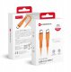 Kabel USB ForCell F-Energy C347 USB C do USB C QC4.0 PD 5 A 100 W Silikonowy 1 m Pomarańczowy 1