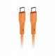 Kabel USB ForCell F-Energy C347 USB C do USB C QC4.0 PD 5 A 100 W Silikonowy 1 m Pomarańczowy 2