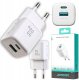 Ładowarka Joyroom Ładowarka sieciowa Joyroom JR-TG7 33W USB-A + USB-C - biała 1
