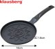 Patelnia Klausberg Patelnia do naleśników, wzór słoneczko, aluminiowa, nieprzywierająca powłoka, czarna, ?18 cm, klausberg, kb-7972 11