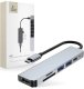HUB USB Tech-Protect HUB Tech-Protect V4 6w1 USB-C - USB-A 3.0 / USB-A 2.0 / USB-C / HDMI / czytnik kart micro SD / TF / SD - szary 1