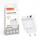 Ładowarka Teltech Teltech ładowarka sieciowa GaN USB+TYP-C 45W PD PPS biały TCH-03 2